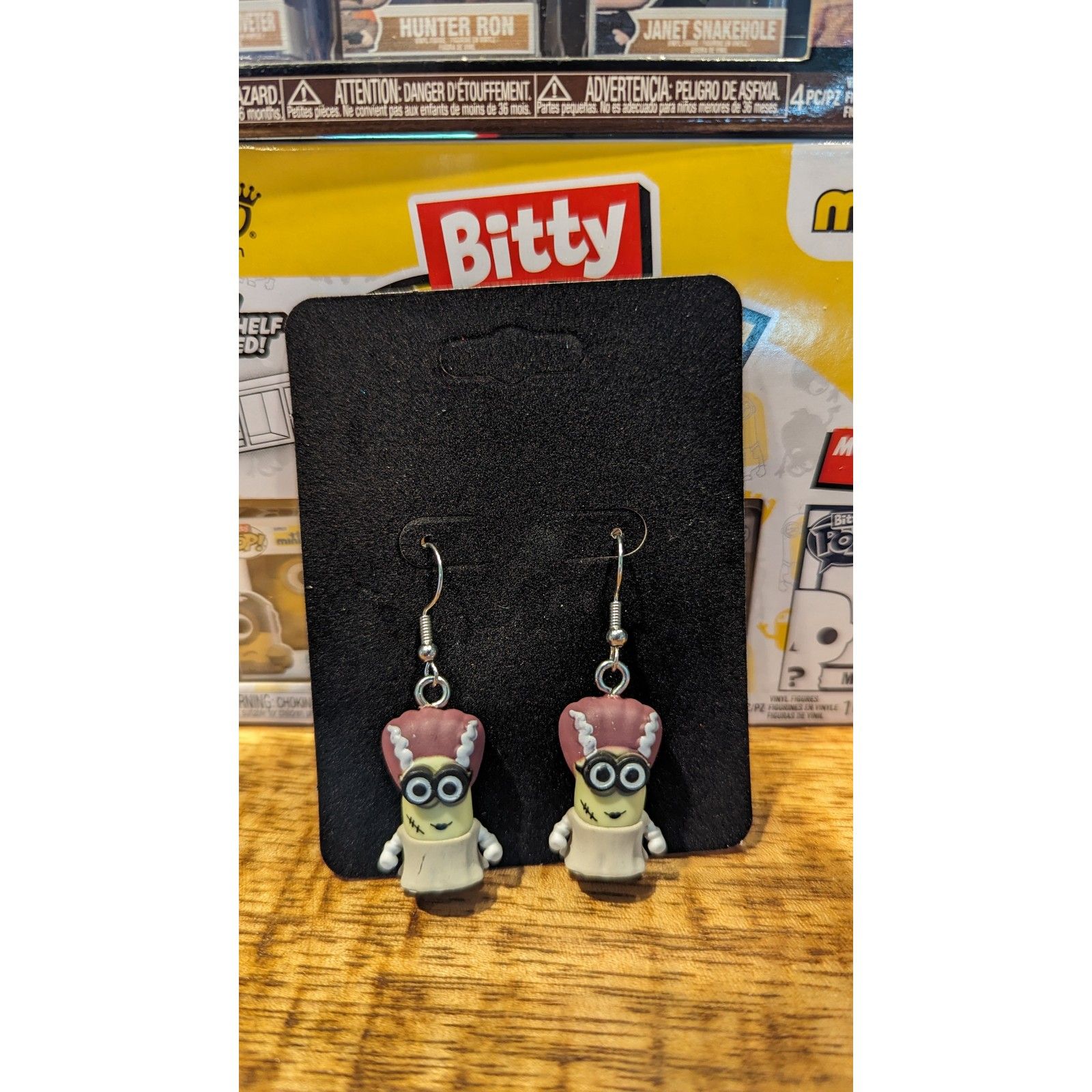 Funko Bitty Pop Illumination Minions Bride Kevin Earrings